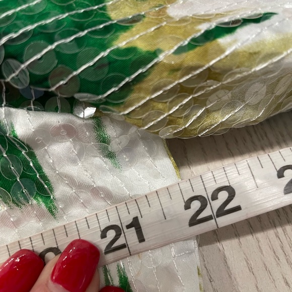 Chico’s Sequined Floral Zip Up Jacket Sz 14 NEW - Picture 6 of 8